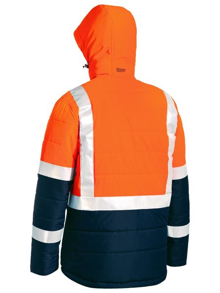 Jacket Bisley Hi Vis BM-Taped Puffer Hood BJ6929HT