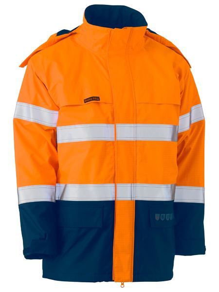 Jacket Bisley Hi Vis Taped FR Shell ATPV 32/ppe3 345g BJ8110T