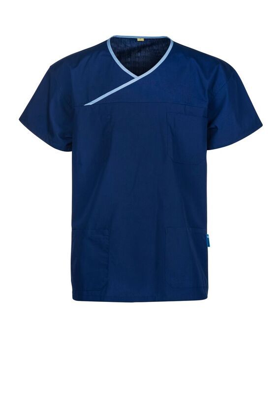 Medi8 Unisex Reversible Scrub Shirt with Contrast Trim SS 155g M88010