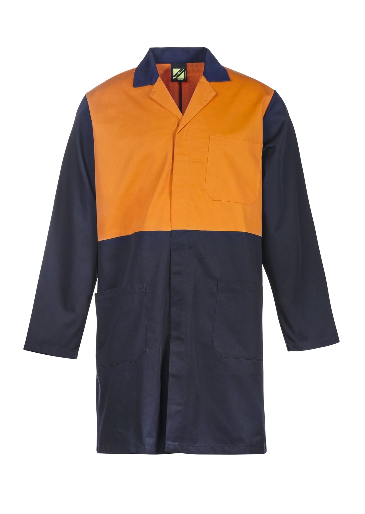 WorkCraft Mens Dustcoat with Pockets LS 220g WJ047