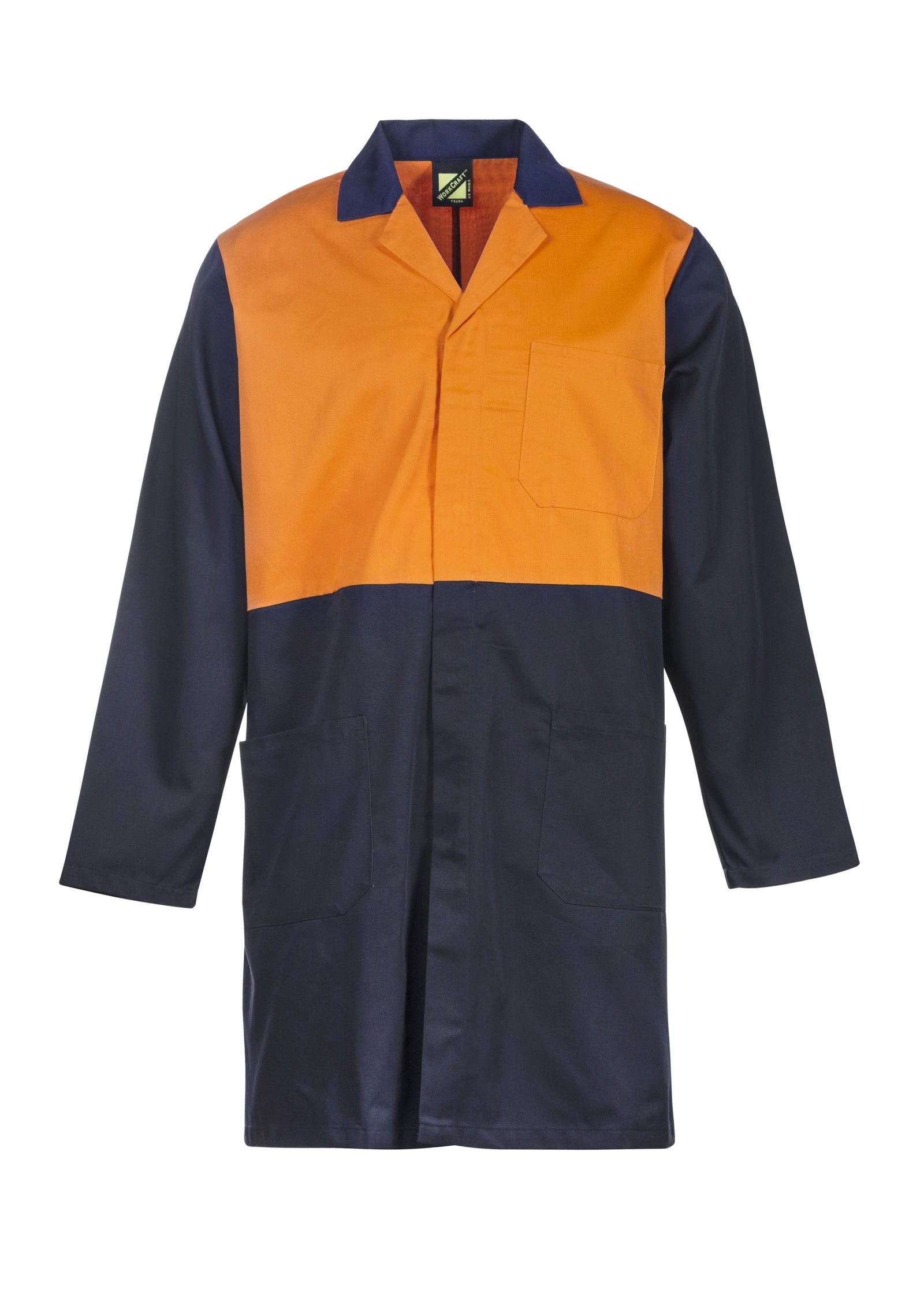 WorkCraft Mens Dustcoat with Pockets LS 220g WJ047