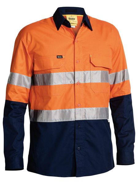 Shirt Bisley Hi Vis Taped X-Airflow RipStop 150g BS6415T
