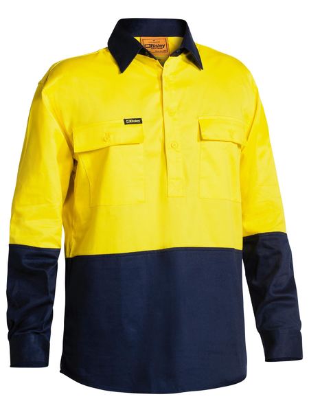 Shirt Bisley Hi Vis Closed Drill 190g BSC6267