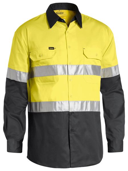 Shirt Bisley Hi Vis Taped Vented Drill 155g BS6696T