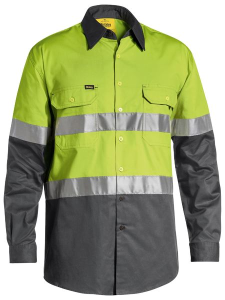 Shirt Bisley Hi Vis Taped Vented Drill 155g BS6696T
