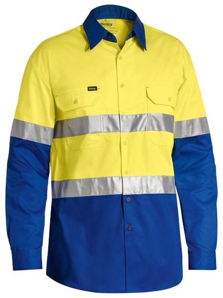 Shirt Bisley Hi Vis Taped Vented Drill 155g BS6696T