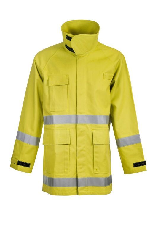 FlameBuster Ranger Yellow Taped Firefighting Jacket 320g L