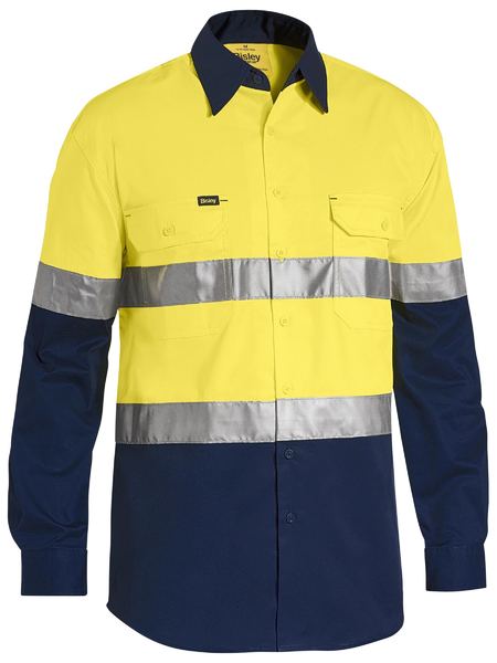 Shirt Bisley Hi Vis Taped Vented Drill 155g BS6696T