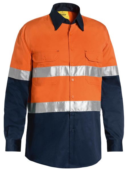 Shirt Bisley Hi Vis Taped Vented Drill 155g BS6696T