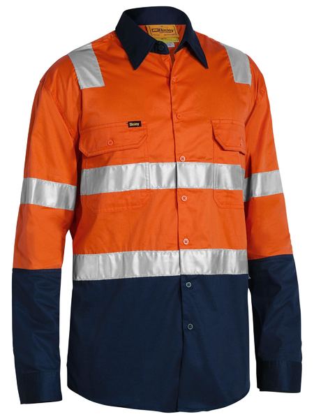 Shirt Bisley Hi Vis Taped Vented Drill 155g BS6432T