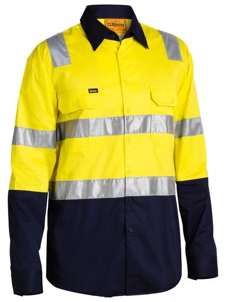Shirt Bisley Hi Vis Taped Vented Drill 155g BS6432T