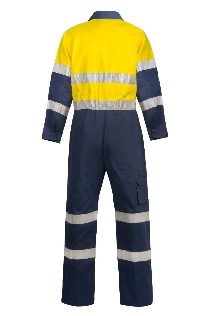WorkCraft Mens Taped Industrial Drill Coveralls 310g WC3056