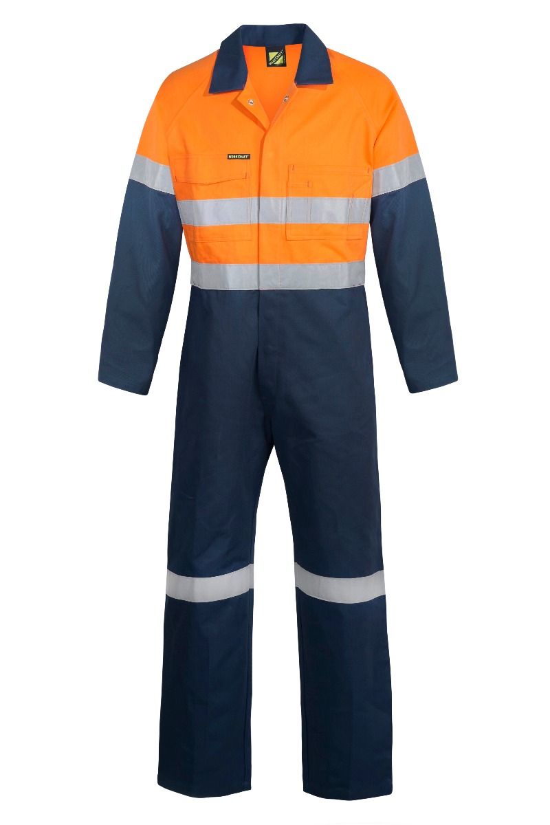 WorkCraft Mens Taped Drill Coveralls 310g WC6093