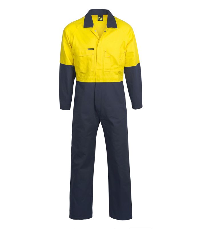 WorkCraft Mens Poly/Cotton Coveralls 220g WC3059
