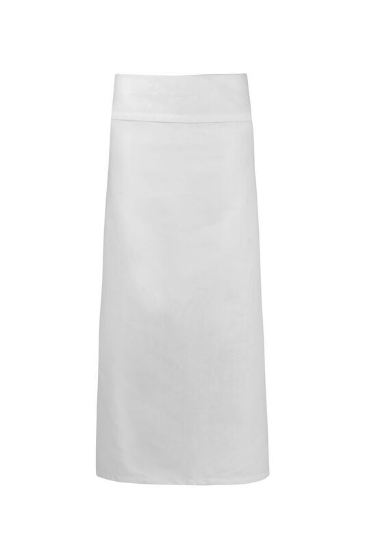 ChefsCraft Black Continental Apron with Fold Over 220g 90x95cm