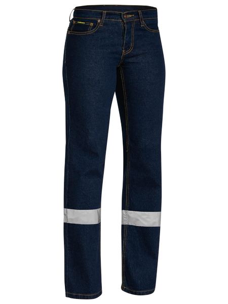Jeans Bisley Womens Taped Stretch Denim 13.75oz/465g BPL6712T