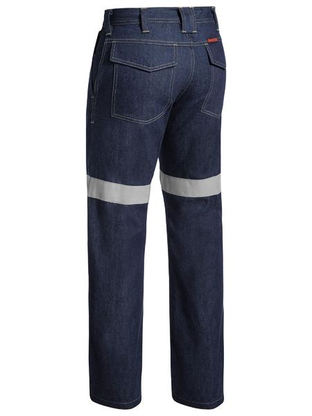 Bisley FR Taped Blue Denim Jeans - BP8091T