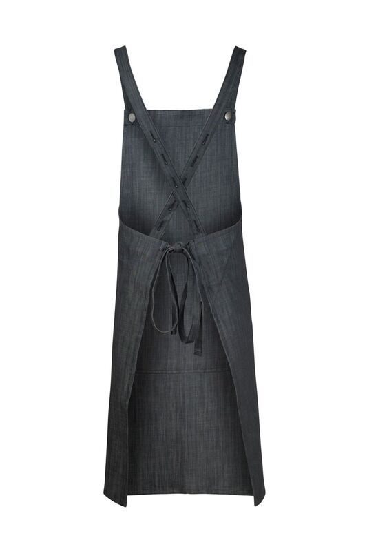 ChefsCraft Charcoal Denim Full Bib Apron 355g 78x92cm
