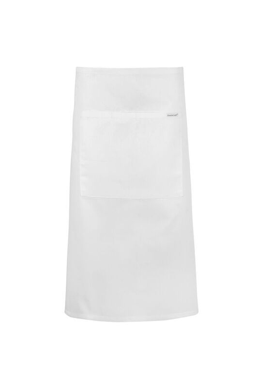 ChefsCraft Black 3/4 Length Apron with Pocket 220g 90x75cm