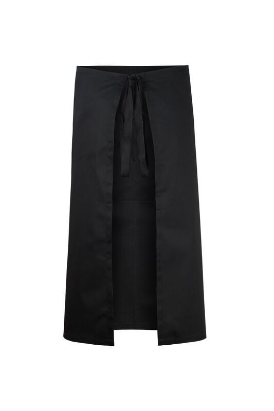 ChefsCraft Black 3/4 Length Apron with Pocket 220g 90x75cm