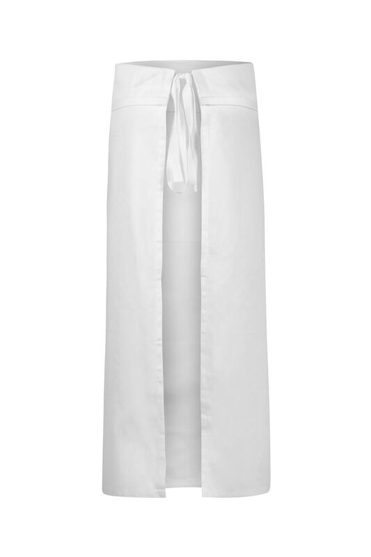 ChefsCraft Black Continental Apron with Pocket/Fold Over 220g 90x95cm