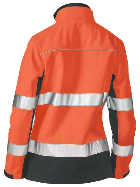 Jacket Bisley Womens Hi Vis BM-Taped Soft Shell 310g BJL6059T