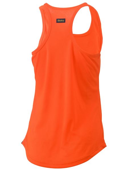 Singlet Bisley Womens Hi Vis Racer Back Poly 130g BKL0439
