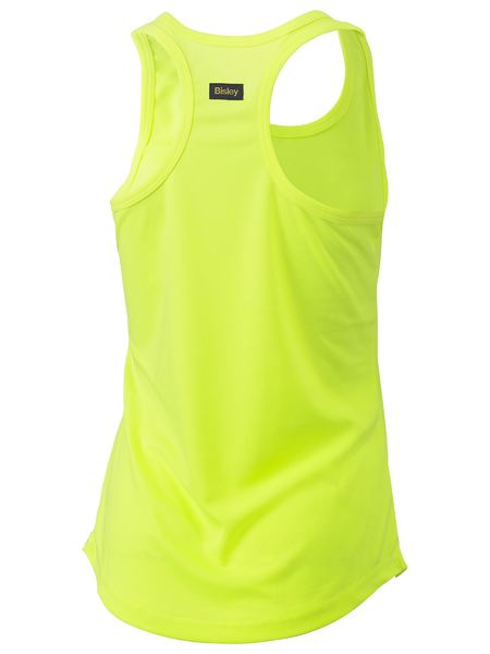 Singlet Bisley Womens Hi Vis Racer Back Poly 130g BKL0439