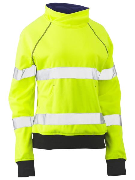 Fleece Bisley Womens Hi Vis Taped Pullover Poly 300g BKL6818T
