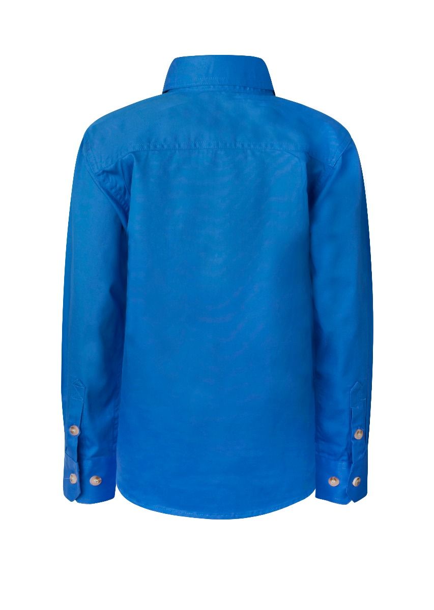 WorkCraft Kids Closed Drill Shirt LS 155g WSK131
