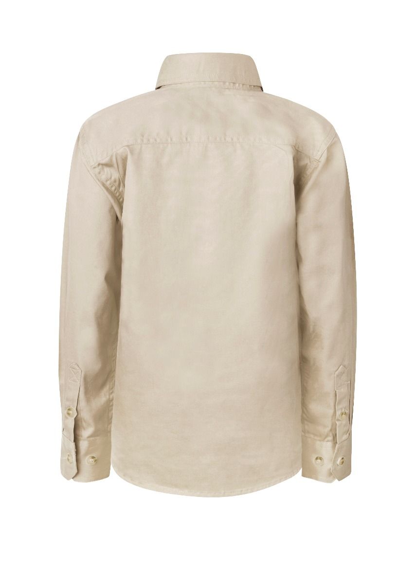 WorkCraft Kids Closed Drill Shirt LS 155g WSK131