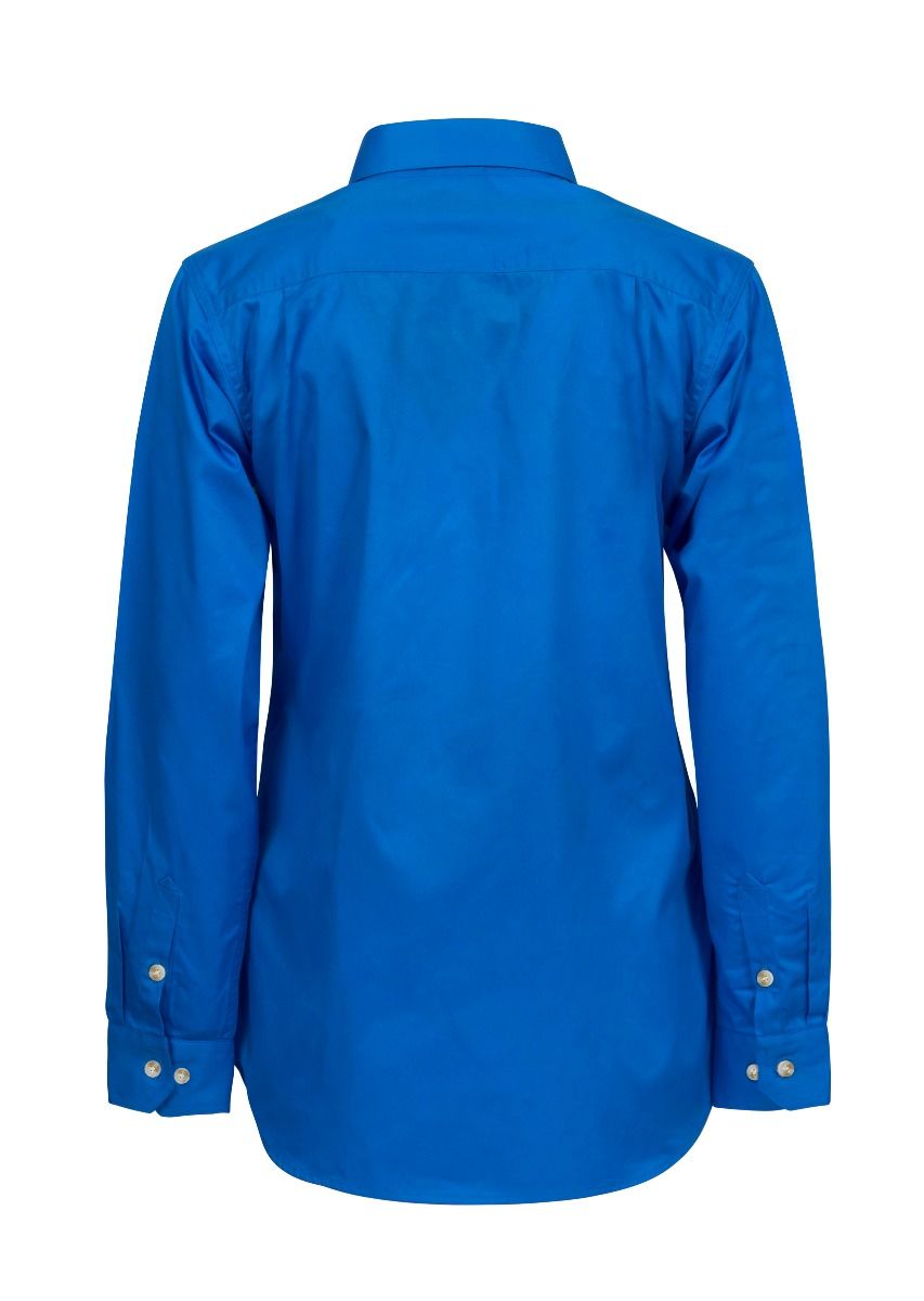 WorkCraft Womens Closed Drill Shirt LS 155g WSL505