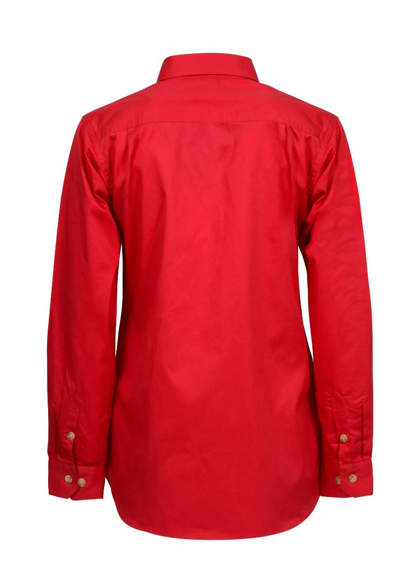 WorkCraft Womens Closed Drill Shirt LS 155g WSL505