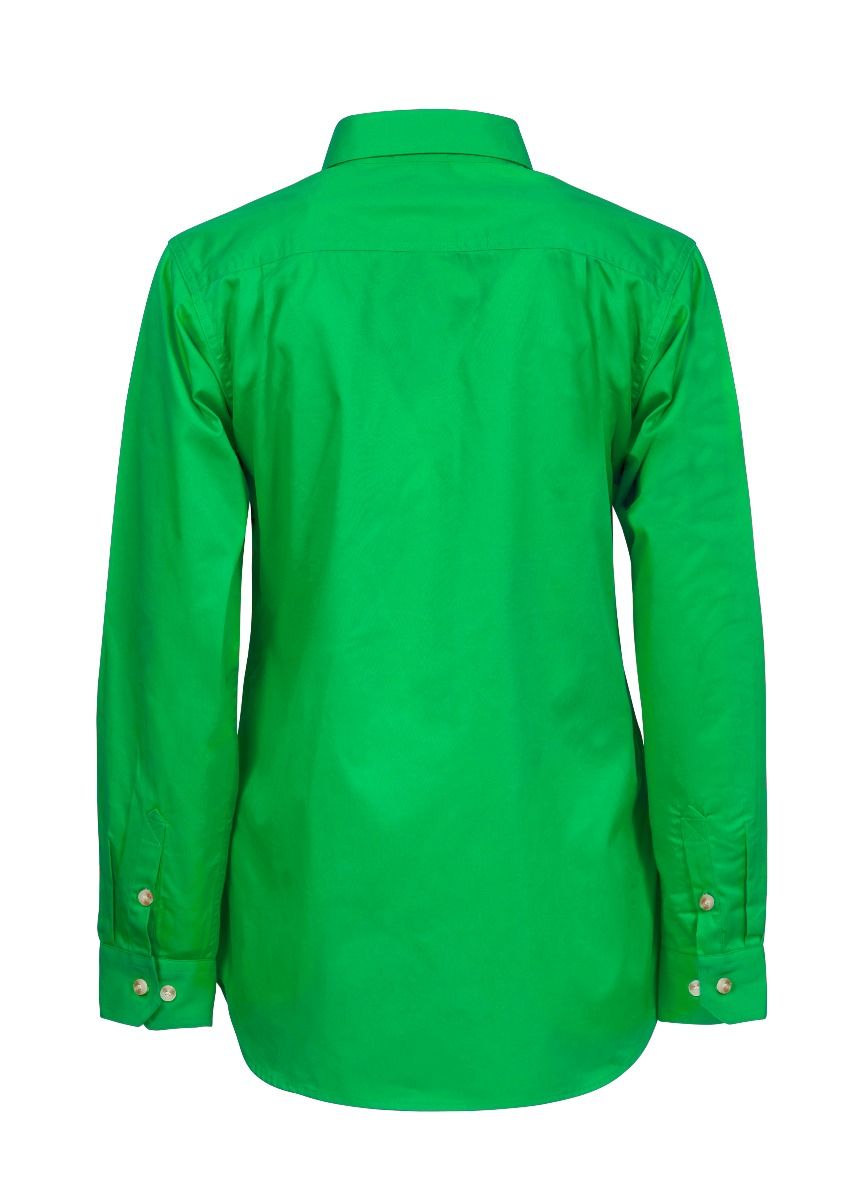 WorkCraft Womens Closed Drill Shirt LS 155g WSL505
