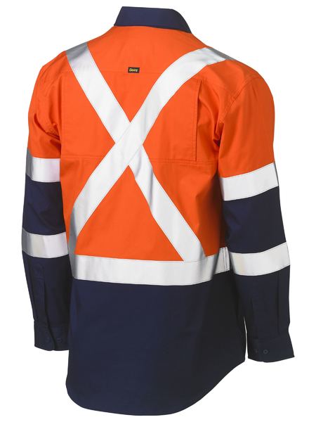 Shirt Bisley Hi Vis X-Taped Vented Drill 155g BS6696XT