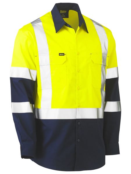Shirt Bisley Hi Vis X-Taped Vented Drill 155g BS6696XT