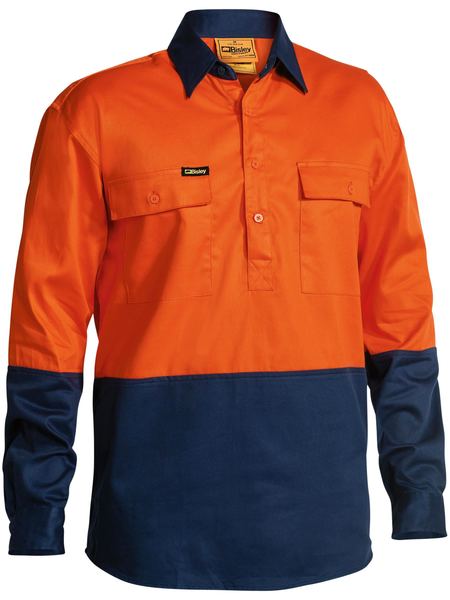 Shirt Bisley Hi Vis Closed Drill 190g BSC6267