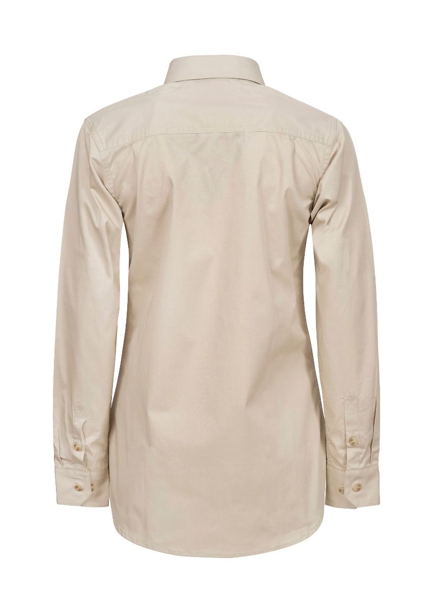 WorkCraft Womens Closed Drill Shirt LS 155g WSL505