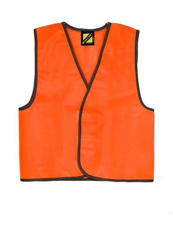 WorkCraft Kids Safety Vest Orange 12-14