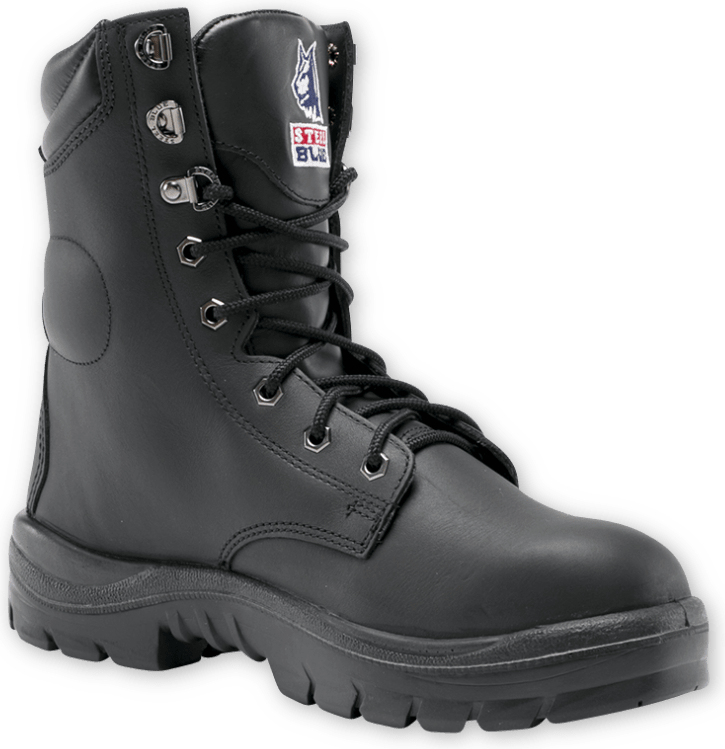 Steel Blue Mens Portland LU Boots Steel Nitrile