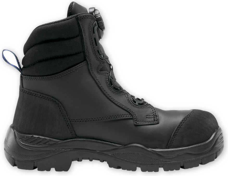 Steel Blue Mens Torquay Spin-FX Boots Comp Bump Nitrile