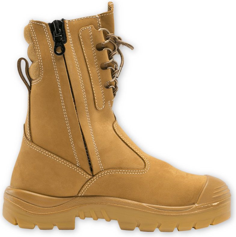 Steel Blue Mens Collie Zip Boots Steel Bump Nitrile