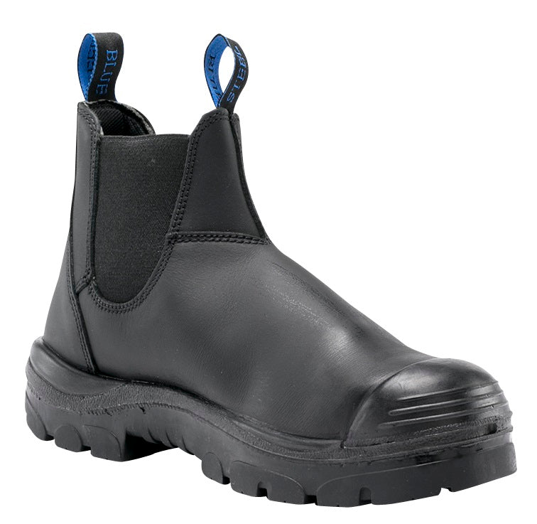 Steel Blue Mens Hobart ES Boots Steel Bump PR Nitrile