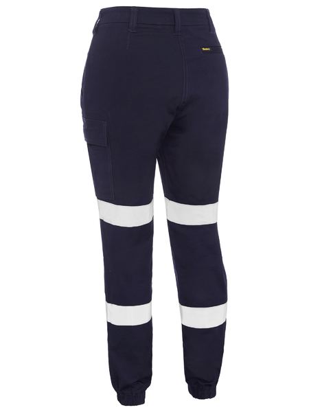 Pants Bisley Womens BM-Taped Stretch Cargo Cuffed Drill 280g BPL6028T
