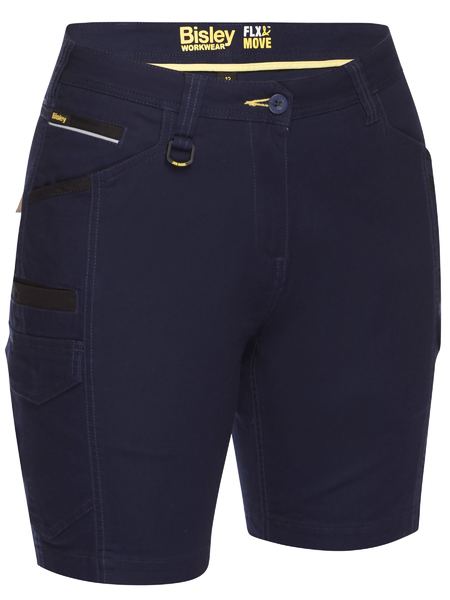 Shorts Bisley Womens F&amp;M Cargo 280g BSHL1044