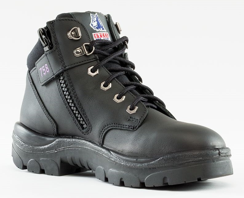 Steel Blue Womens Parkes Zip Boots Steel TPU