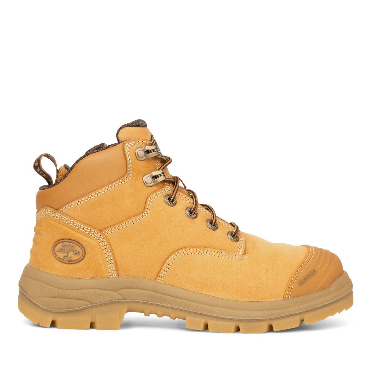 Oliver Mens 55-330Z 130mm Zip at Boots Steel Bump Nitrile Wheat 10