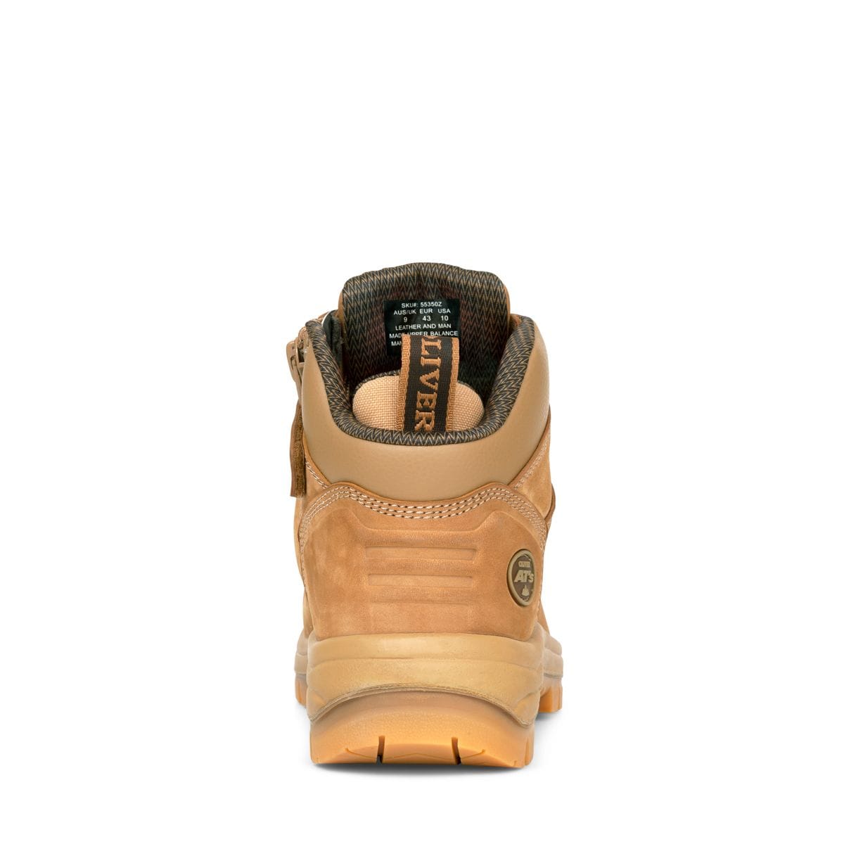 Oliver Mens 55-350Z 130mm Zip AT Boots Steel Bump Nitrile