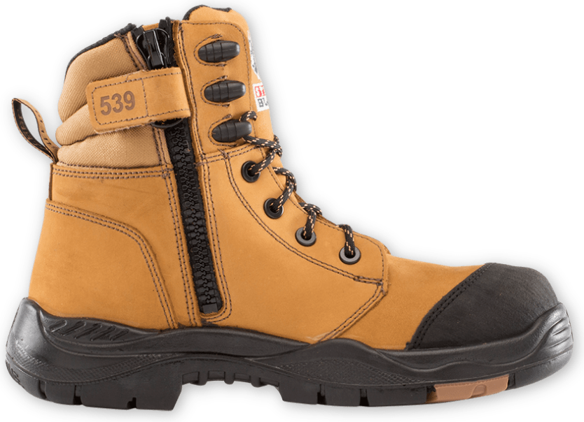 Steel Blue Mens Torquay Zip Boots Comp Bump TPU