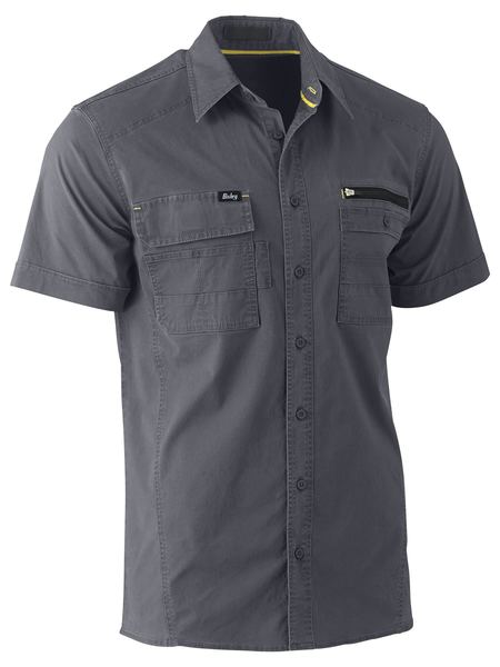 Shirt Bisley F&amp;M Utility Stretch SS 145g BS1144
